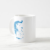 Karte Griechenlands Kaffeetasse (Vorderseite Links)