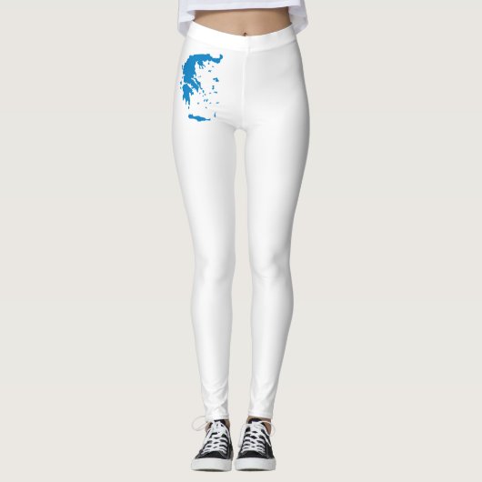 Karte Griechenlands Leggings (Vorderseite)