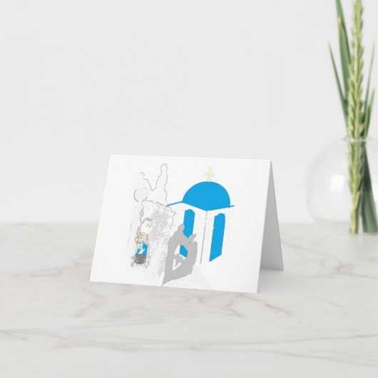 Karte: Griechische Kirche Paros Insel (Vorderseite)