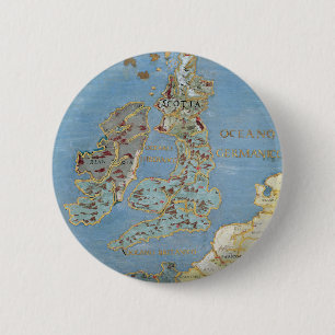 Karte Großbritannien von des 16. Jahrhundertsu. Button