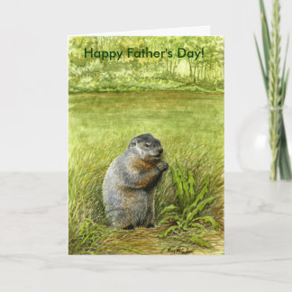Karte groundhog der Vatertag