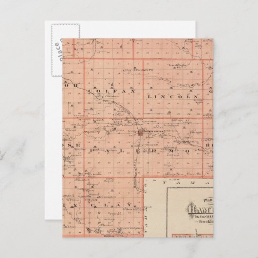 Karte Grundy Landkreis, Staat von Iowa (Vorne/Hinten)