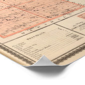 Karte Grundy Landkreis, Staat von Iowa Poster (Ecke)