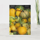 Karte - Gruß - Danke, Gourds zu geben (Vorderseite)