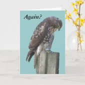 Karte - Gruß - Falcon verspätet (Gelbe Blume)