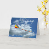 Karte - Gruß - genießen Sie den Tag! (Gelbe Blume)