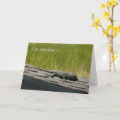 Karte - Gruß - Ich bewege mich (Gelbe Blume)