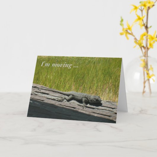 Karte - Gruß - Ich bewege mich (Gelbe Blume)