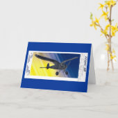 Karte - Gruß - Modellflugzeug (Gelbe Blume)