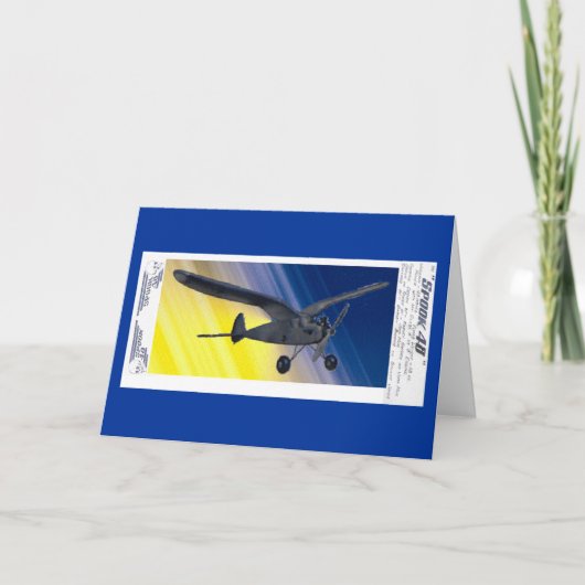 Karte - Gruß - Modellflugzeug (Vorderseite)