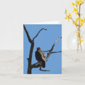 Karte - Gruß – Raubvogel (Gelbe Blume)