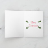 Karte - Gruß - Santa Tree Ornament (Innenseite)