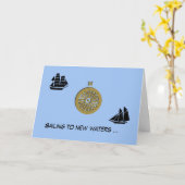 Karte - Gruß - Segeln nach neuen Gewässern (Gelbe Blume)