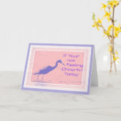 Karte, gut, gebrochener Arm Karte (Gelbe Blume)