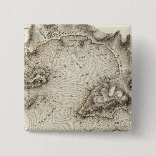 Karte Hafen von Acapulco Button (Vorderseite)