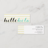 Karte Hallo Dolmetscher Übersetzer Professor (Vorne/Hinten)