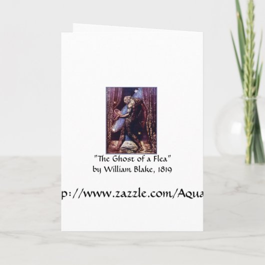 Karte/ Halloween-Party Einladung: Geist einer Flea Einladung (Rückseite)