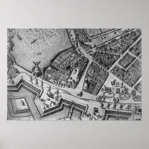 Karte Hamburg Poster