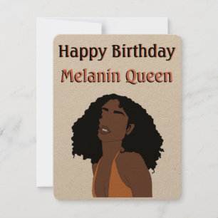 Karte "Happy Birthday Melanin Queen"