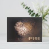 karte: happy new year einladung (Stehend Vorderseite)