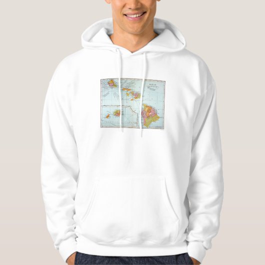 Karte: Hawaii, 1905 Hoodie (Vorderseite)