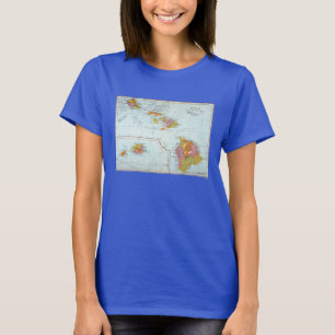 Karte: Hawaii, 1905 T-Shirt