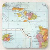 Karte: Hawaii, 1905 Untersetzer (Vorderseite)