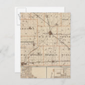 Karte Henry Landkreis mit New Castle, Knightstown (Vorne/Hinten)