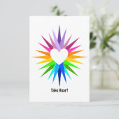 Karte "Herz nehmen" (Stehend Vorderseite)