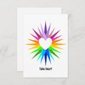 Karte "Herz nehmen" (Vorne/Hinten)