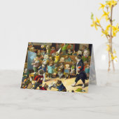 Karte: Hundeschule durch Louis Wain Karte (Gelbe Blume)