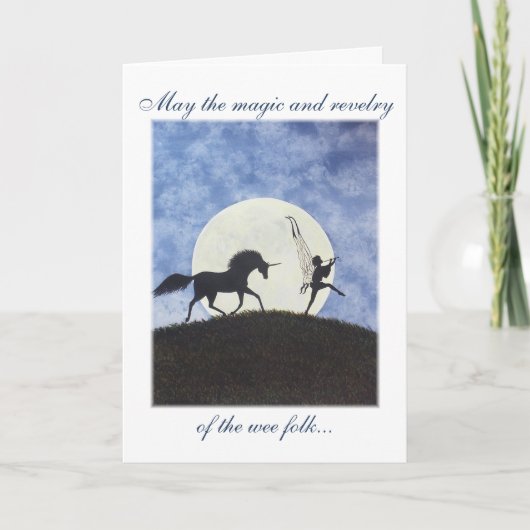 Karte "Ich habe sie eine Nacht gesehen" (Vorderseite)