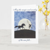 Karte "Ich habe sie eine Nacht gesehen" (Gelbe Blume)