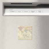 Karte in Farbe der Welt Magnet (In Situ (Geschirrspüler))