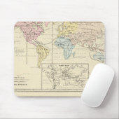 Karte in Farbe der Welt Mousepad (Mit Mouse)