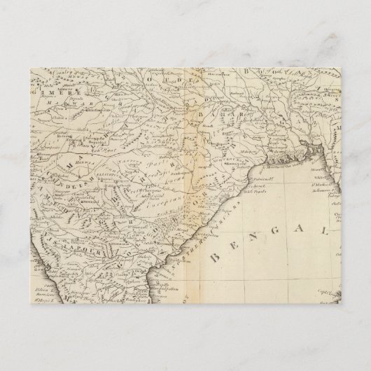 Karte Indiens (Vorderseite)