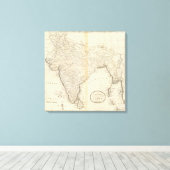 Karte Indiens Leinwanddruck (Insitu (Holzboden))