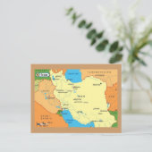 Karte-Iran-1990er Postkarte (Stehend Vorderseite)