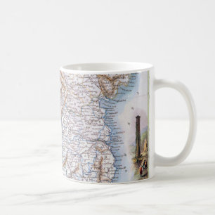 Karte: Irland, 1851 Kaffeetasse