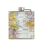 KARTE: IRLAND, c1890 Flachmann (Rückseite)