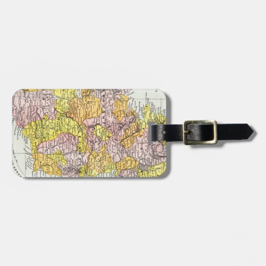 KARTE: IRLAND, c1890 Gepäckanhänger (Vorderseite horizontal)