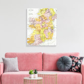 KARTE: IRLAND, c1890 Leinwanddruck (Insitu (Wohnzimmer))