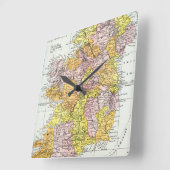 KARTE: IRLAND, c1890 Quadratische Wanduhr (Winkel)