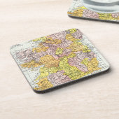 KARTE: IRLAND, c1890 Untersetzer (Linke Seite)