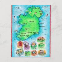 Karte Irlands