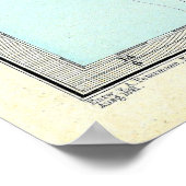 Karte Irlands (1891) Poster (Ecke)