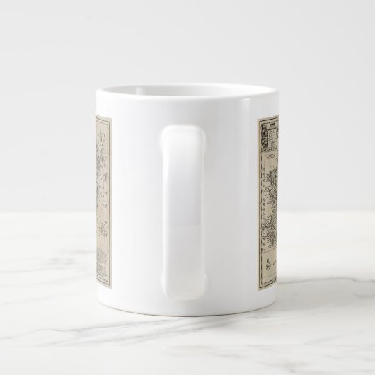 Karte Irlands Jumbo-Tasse (Rückseite)