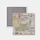 Karte Irlands Magnet (Vorderseite/Rückseite)