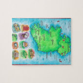 Karte Irlands Puzzle (Horizontal)