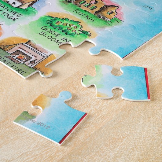 Karte Irlands Puzzle (Seite)